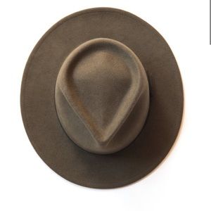 Yellow 108 Eastwood Fedora olive sz small hat